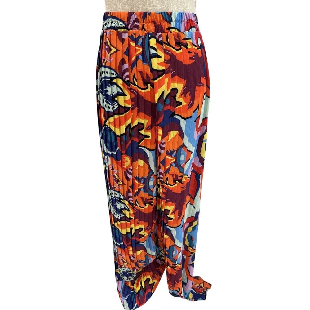 Ashley Stewart Womens Plus Size Multi-Color Printed Palazzo Pants Size 18/20